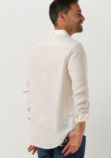 SCOTCH & SODA Chemise décontracté REGULAR-FIT LINEN SHIRT WITH SLEEVE ROLL-UP en blanc - large