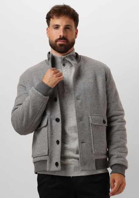 PROFUOMO Jack OUTERW BMBR KNIT JACK en gris - large