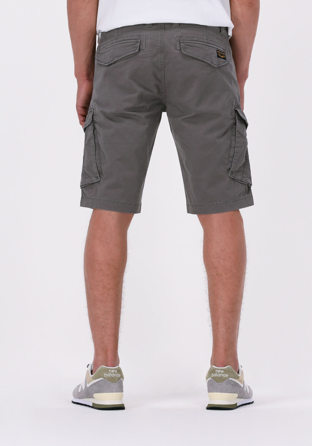 Grijze PME LEGEND Korte broek NORDROP CARGO SHORTS STRETCH TWILL Omoda