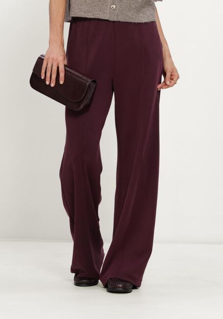 SUMMUM Pantalon large WIDE LEG PANT SOFT SCUBA Bordeaux - large