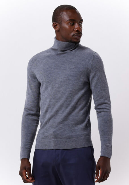 Grijze CALVIN KLEIN Coltrui MERINO TURTLE NECK - large