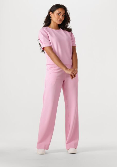 Lichtroze POM AMSTERDAM Pantalon WIDE LEG ROSE - large