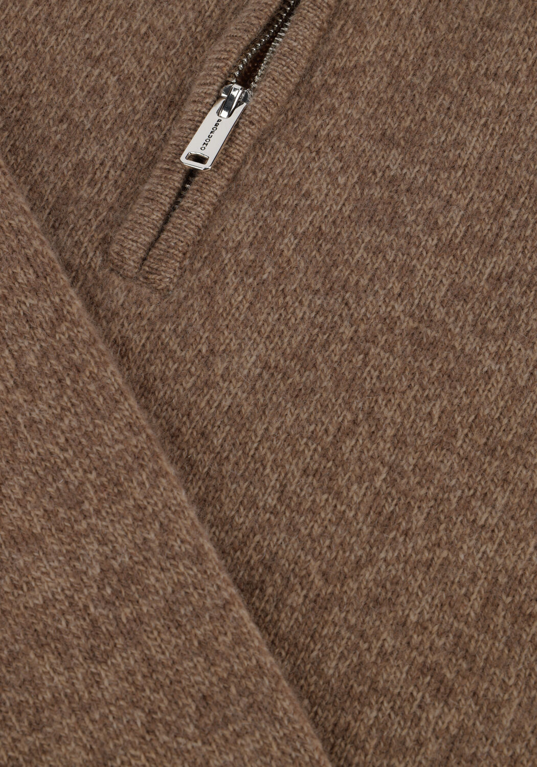 PROFUOMO Pull PULLOVER HALF ZIP BUTTON en taupe - large