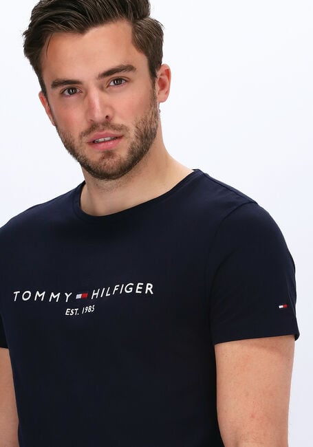 TOMMY HILFIGER T-shirt TOMMY LOGO TEE en bleu - large
