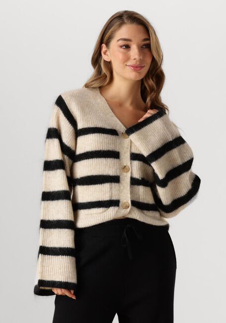 SECOND FEMALE Gilet OVALIS KNIT WIDE SLEEVE CARDIGAN Sable - large