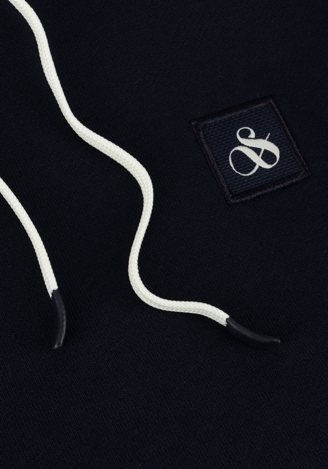 SCOTCH & SODA Chandail ESSENTIAL LOGO BADGE HOODIE Bleu fonc&eacute; - large