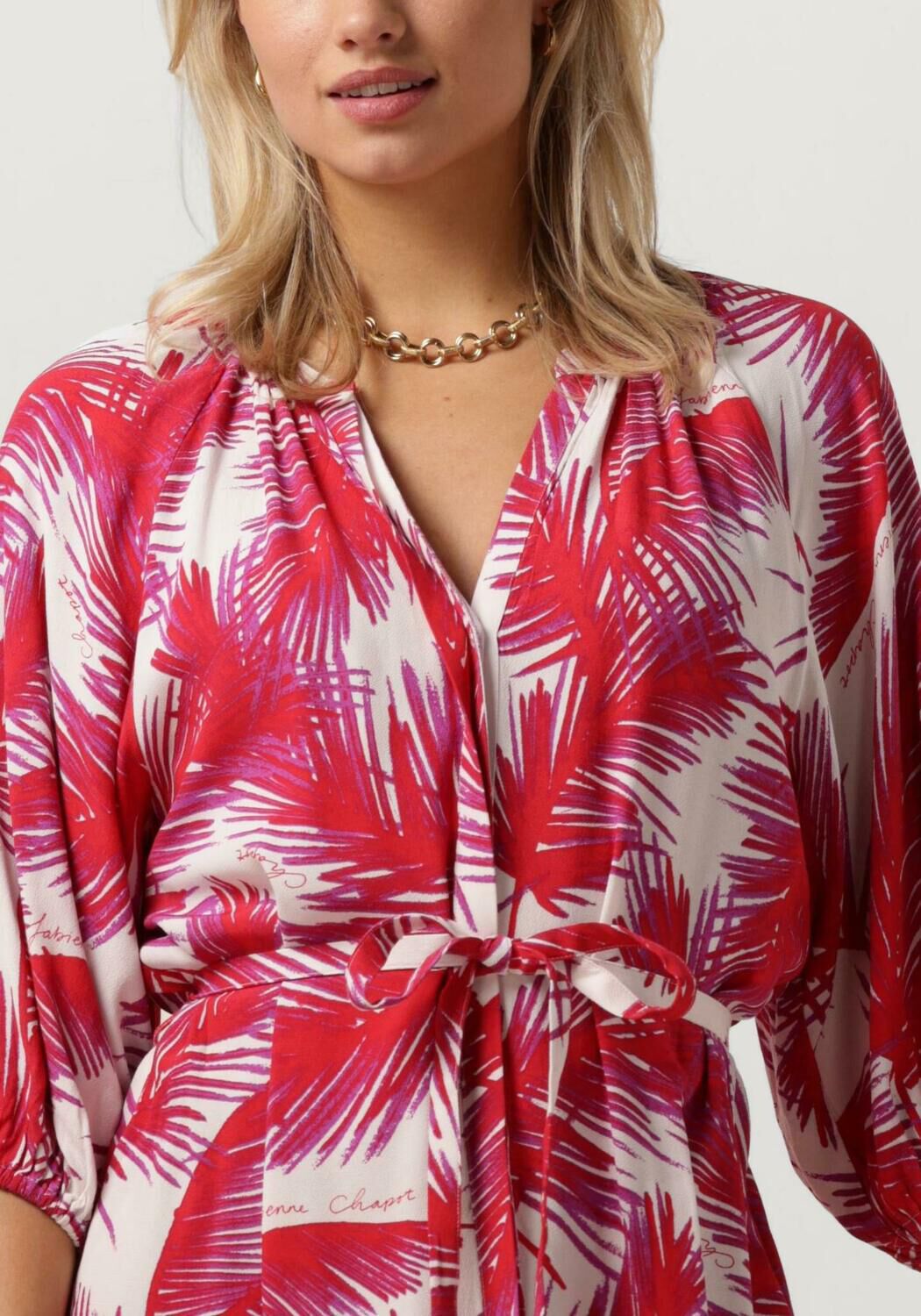 Fabienne chapot rode jurk sale