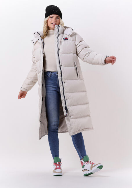 Beige TOMMY JEANS Gewatteerde jas OUTERWEAR - large