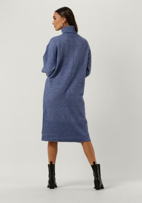 OBJECT Robe midi ABBIE L/S KNIT DRESS en bleu - large