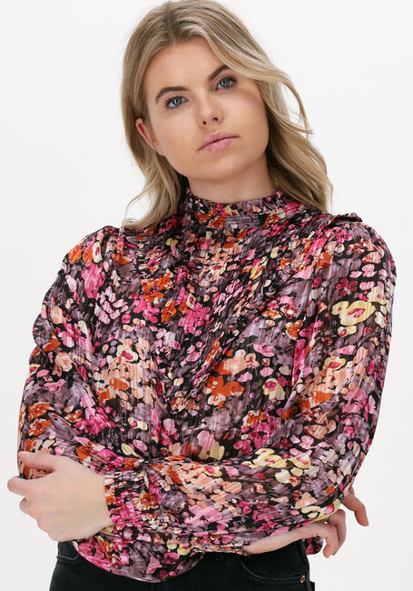 NEO NOIR HORATIO FESTIVE FLORAL BLOUSE Blouses en rose - large