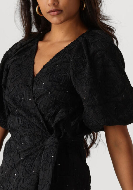 OBJECT Mini robe OBJFARA RE 2/4 WRAP DRESS en noir - large
