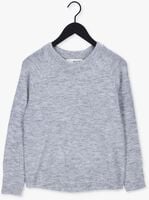 SELECTED FEMME Pull LULU LS KNIT O-NECK B Gris clair