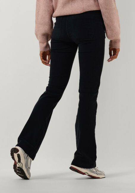 BY-BAR Pantalon évasé LEILA VELVET PANT Bleu foncé - large