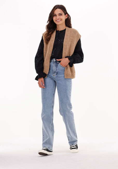 Donkerblauwe BY-BAR  SAMMIE EMBROIDERY BLOUSE - large