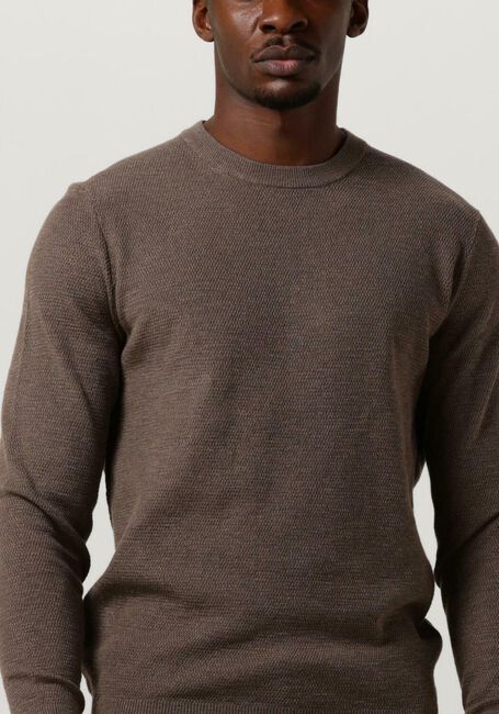 Bruine PROFUOMO Trui PULLOVER CREW NECK - large
