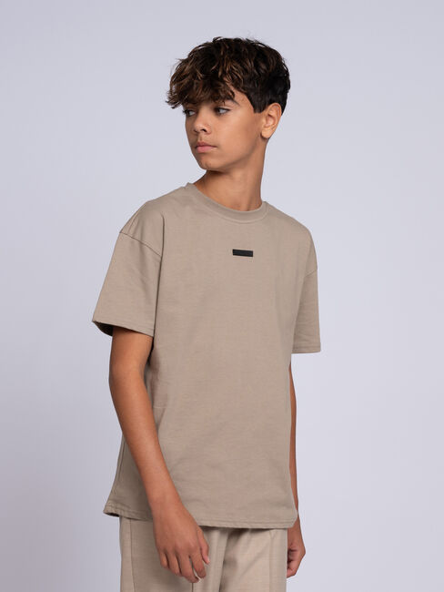 Beige NIK & NIK T-shirt DUUKE OVERSIZED T-SHIRT - large