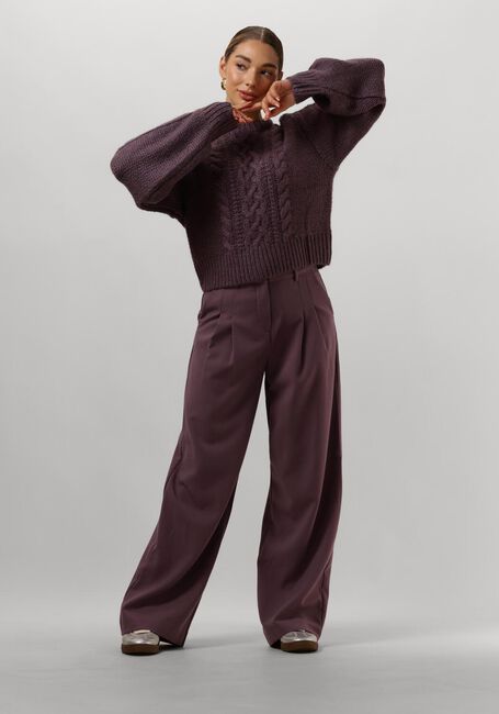 Paarse MSCH COPENHAGEN Pantalon MSCHMIRABELLE MICHELLE HW PLEAT PANTS Paarse MSCH COPENHAGEN Pantalon MSCHMIRABELLE MICHELLE HW PLEAT PANTS - large