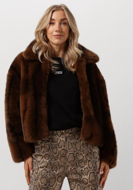 SILVIAN HEACH Manteau en fausse fourrure GPA24104PL en marron - large