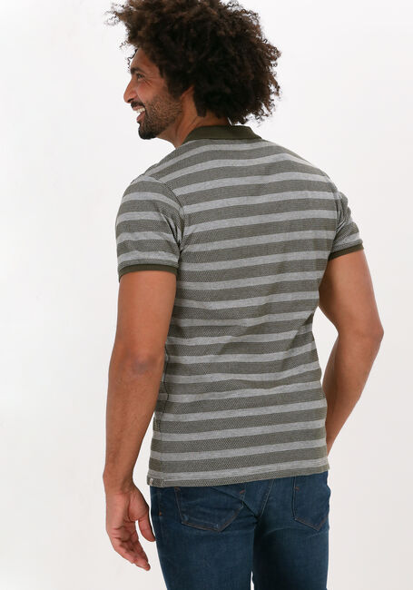 DSTREZZED Polo POLO S/S BRICK STRIPE en vert - large