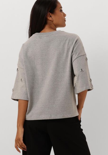 SUMMUM T-shirt BOXY SWEATSHIRT EMBELLISHED SWEAT en blanc - large