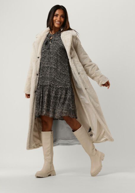 NOTRE-V Manteau en fausse fourrure FUR LONG COAT Écru - large