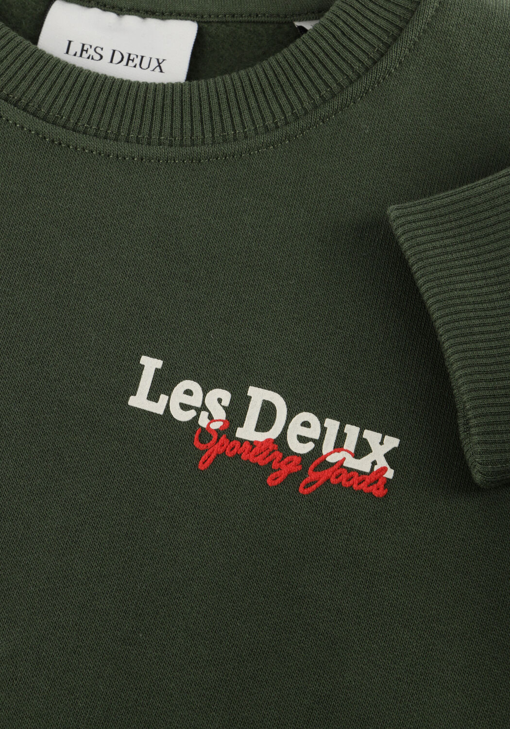 Groene LES DEUX Trui RACING SWEATSHIRT KIDS - large