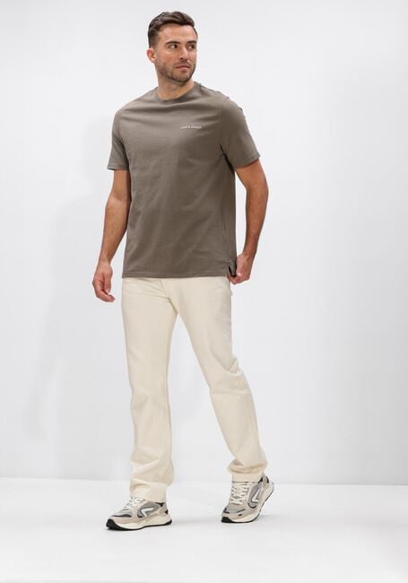 LYLE & SCOTT T-shirt SCRIPT T-SHIRT en taupe - large