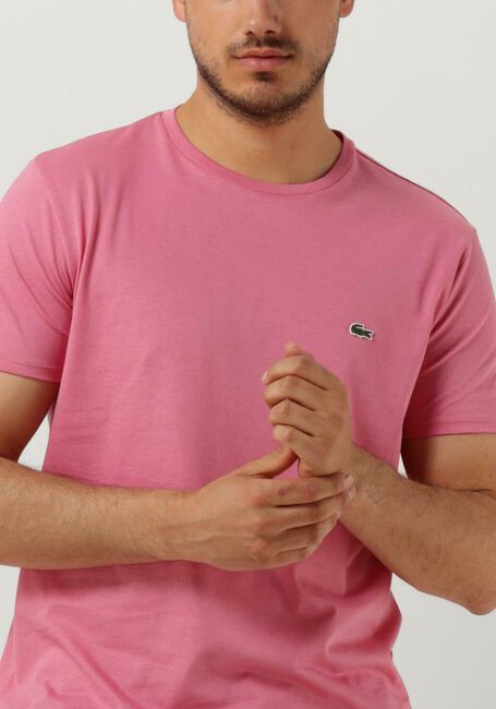 LACOSTE T-shirt 1HT1 MENS TEE-SHIRT 12 en rose - large