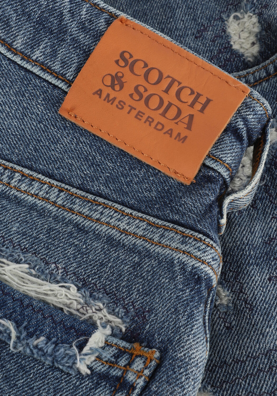 Blauwe SCOTCH & SODA Jeans THE COAST DENIM SHORT - OCEAN TONE - large