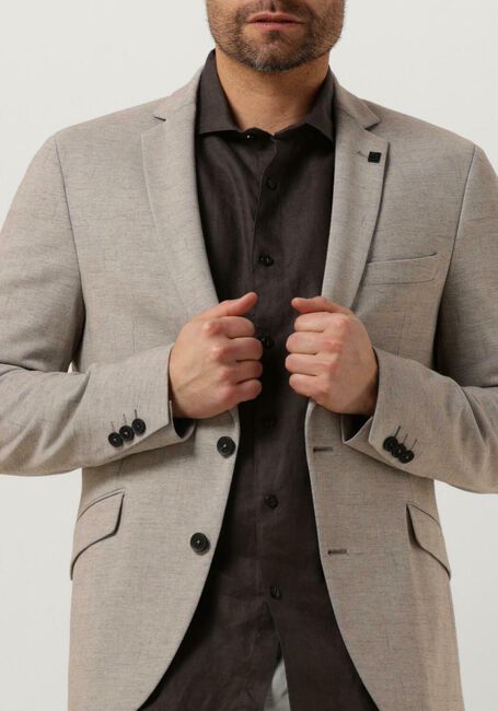VANGUARD BLAZER LINEN BLEND SCURA Vestons en beige - large