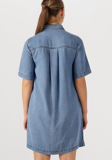 Blauwe OBJECT Mini jurk OBJFRAME 2/4 RE DENIM DRESS - large