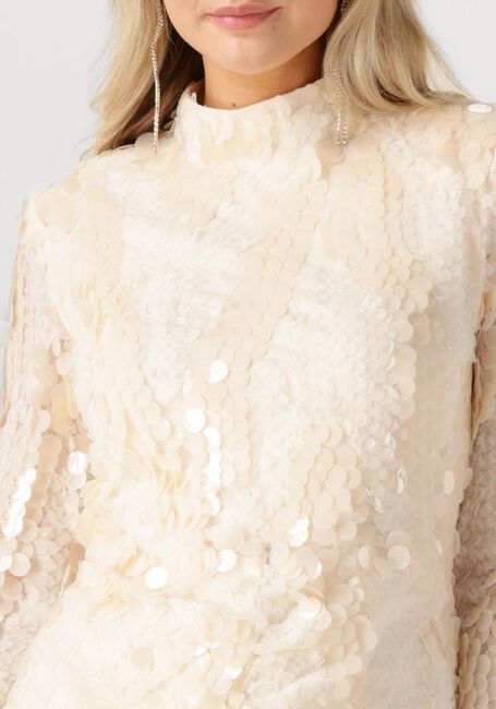 Creme SECOND FEMALE Mini jurk GLIMMER DRESS - large