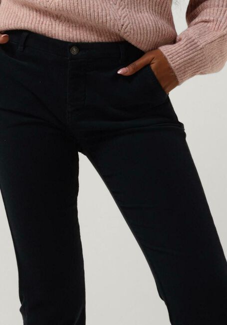 BY-BAR Pantalon évasé LEILA VELVET PANT Bleu foncé - large
