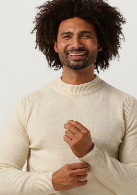 ANERKJENDT Pull AKRICO LAMBSWOOL KNIT Écru - large