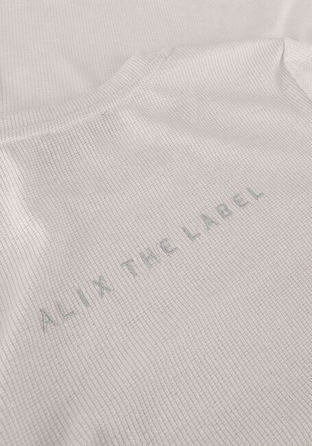 ALIX THE LABEL T-shirt LADIES KNITTED LUREX RIB T-SHIRT en blanc - large