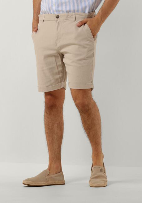 SELECTED HOMME Pantalon courte SLHSLIM-LUTON FLEX SHORTS NOOS en beige - large