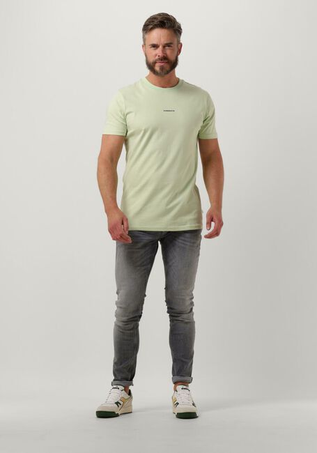 PUREWHITE T-shirt TSHIRT WITH SMALL LOGO ON CHEST AND BIG BACK PRINT Menthe - large