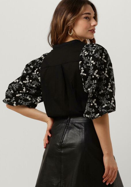 SUMMUM SHIRT COTTON EMBROIDERED Blouses en noir - large