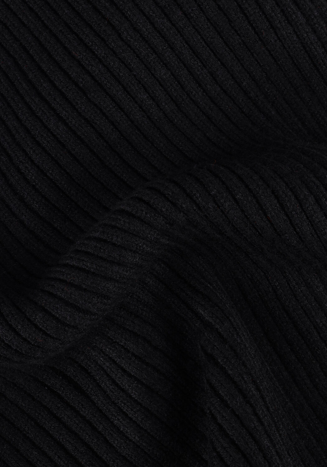 Zwarte MINUS Mini jurk AVA KNIT TURTLENECK DRESS - large