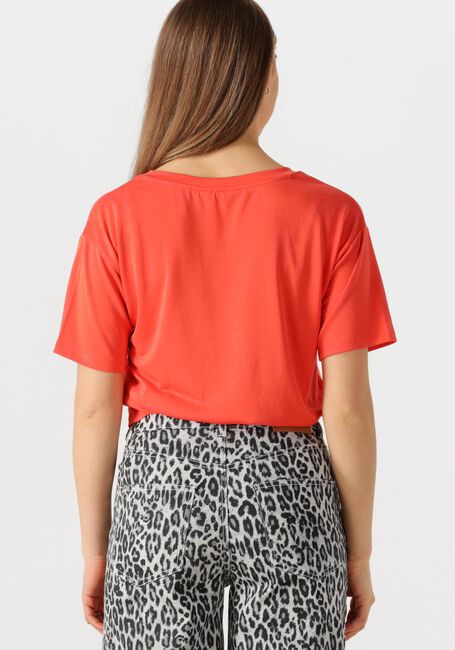 OBJECT T-shirt OBJANNIE RE S/S V-NECK TOP en orange - large