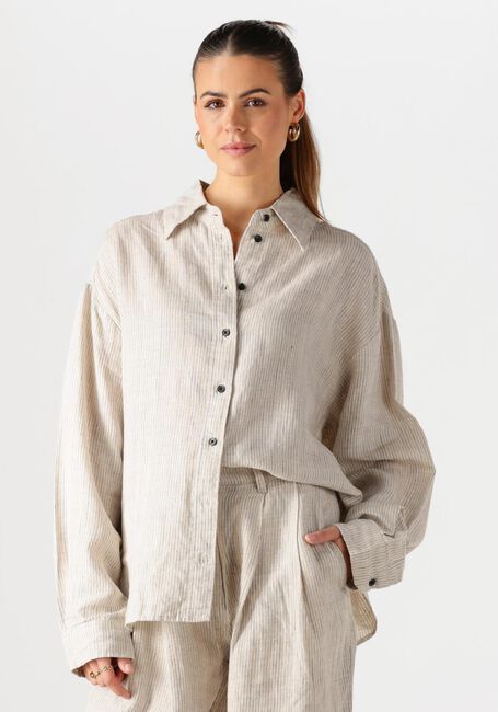 Creme WITHBLACK  WBLWILLOW LS SHIRT - large