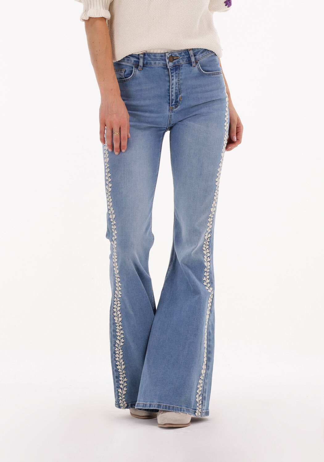 FABIENNE CHAPOT Flared jeans EVA EXTRA FLARE JEANS Bleu clair Omoda