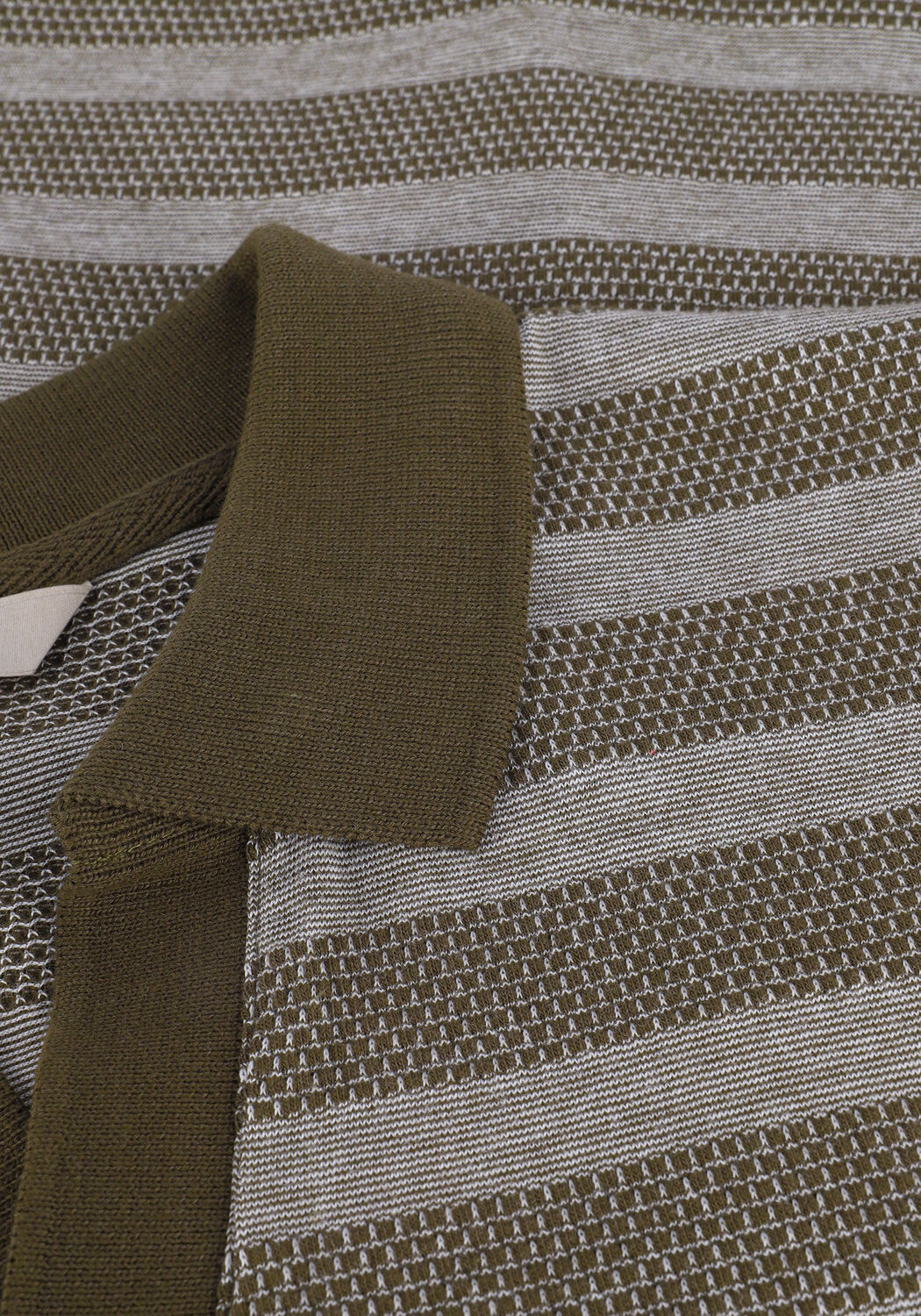 DSTREZZED Polo POLO S/S BRICK STRIPE en vert - large