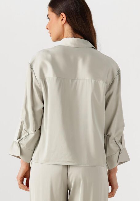 Lichtgrijze WITHBLACK  WBLPADDIE SATEEN SHIRT - large