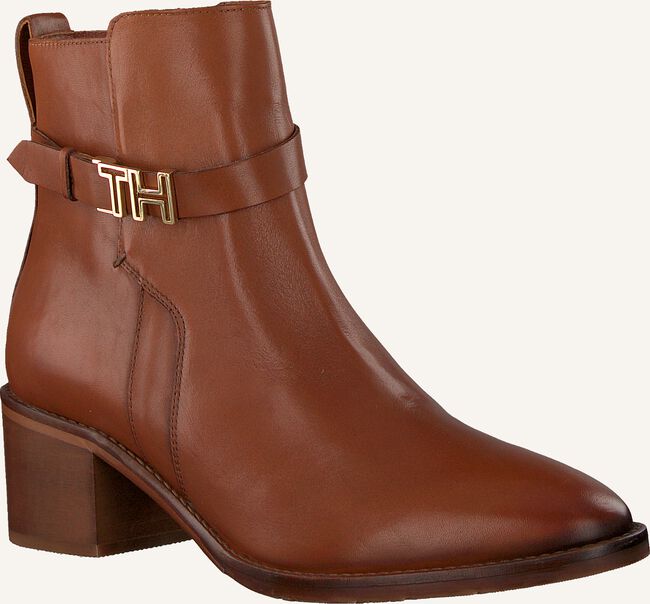 Cognac TOMMY HILFIGER Enkellaarsjes TH HARDWARE MID Cognac TOMMY HILFIGER Enkellaarsjes TH HARDWARE MID - large