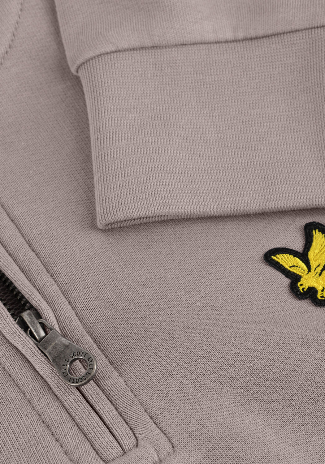 LYLE & SCOTT Chandail LOOPBACK QUARTER ZIP SWEAT en gris - large