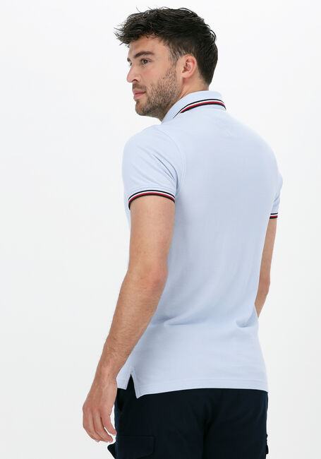Lichtblauwe TOMMY HILFIGER Polo TOMMY TIPPED SLIM POLO - large