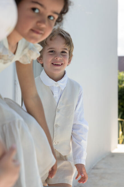 MARMAR COPENHAGEN Gilet JALFA en beige - large