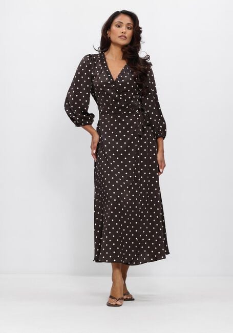 NEO NOIR Robe midi MALINGA DOT DRESS en marron - large