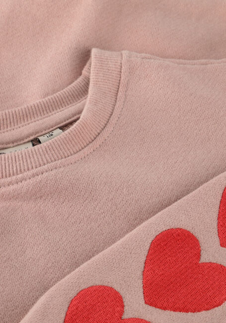 DAILY7 Pull SWEATER HEART EMBROIDERY Rose clair - large